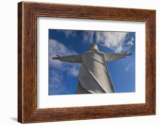 Statue of Christ of the Ozarks, Eureka Springs, Arkansas, USA-Walter Bibikow-Framed Photographic Print