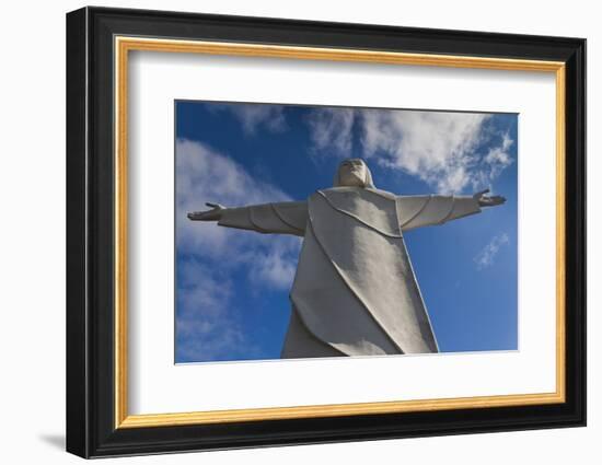 Statue of Christ of the Ozarks, Eureka Springs, Arkansas, USA-Walter Bibikow-Framed Photographic Print