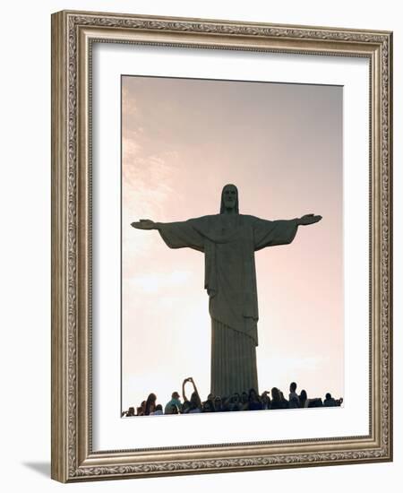 Statue of Christ the Redeemer, Corcovado, Rio De Janeiro, Brazil, South America-Angelo Cavalli-Framed Photographic Print