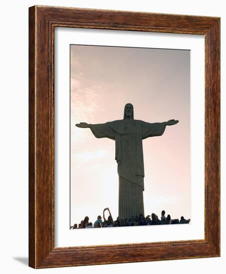 Statue of Christ the Redeemer, Corcovado, Rio De Janeiro, Brazil, South America-Angelo Cavalli-Framed Photographic Print