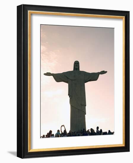 Statue of Christ the Redeemer, Corcovado, Rio De Janeiro, Brazil, South America-Angelo Cavalli-Framed Photographic Print