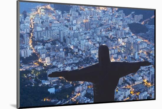 Statue of Christ the Redeemer, Corcovado, Rio De Janeiro, Brazil, South America-Angelo-Mounted Photographic Print