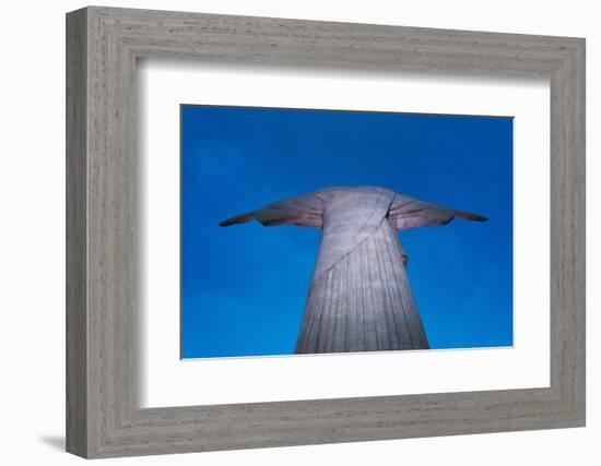 Statue of Christ the Redeemer on Corcovado, Rio de Janeiro, Brazil-Keren Su-Framed Photographic Print