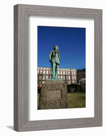 Statue of Composer Edvard Grieg, Bergen, Hordaland, Norway, Scandinavia, Europe-Robert Harding-Framed Photographic Print