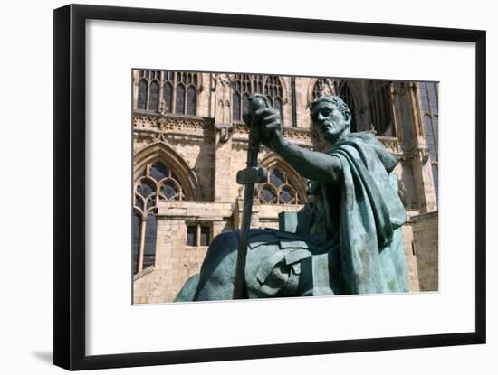 Statue of Constantine the Great, York, North Yorkshire-Peter Thompson-Framed Photographic Print