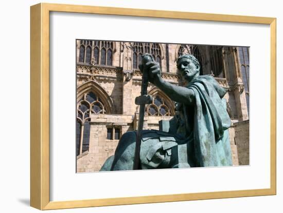 Statue of Constantine the Great, York, North Yorkshire-Peter Thompson-Framed Photographic Print