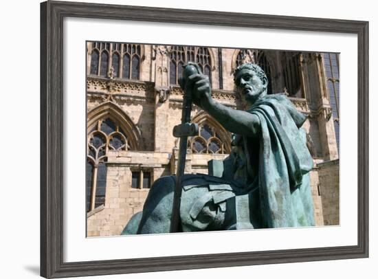 Statue of Constantine the Great, York, North Yorkshire-Peter Thompson-Framed Photographic Print