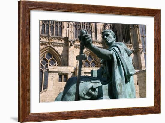 Statue of Constantine the Great, York, North Yorkshire-Peter Thompson-Framed Photographic Print