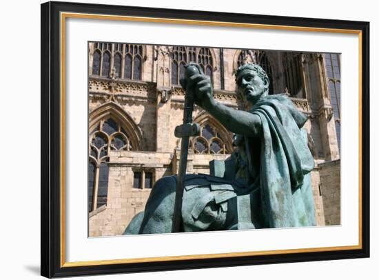 Statue of Constantine the Great, York, North Yorkshire-Peter Thompson-Framed Photographic Print