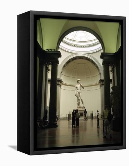 Statue of David, Accademia Gallery, Florence, Italy-Peter Thompson-Framed Premier Image Canvas