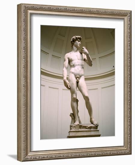 Statue of David, Accademia Gallery, Florence, Italy-Peter Thompson-Framed Photographic Print