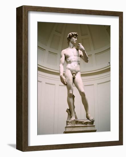 Statue of David, Accademia Gallery, Florence, Italy-Peter Thompson-Framed Photographic Print