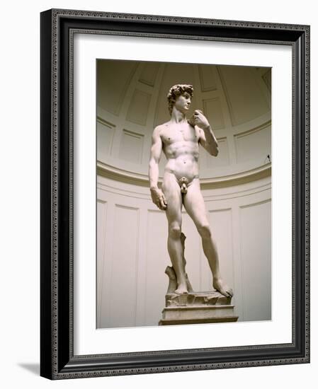 Statue of David, Accademia Gallery, Florence, Italy-Peter Thompson-Framed Photographic Print