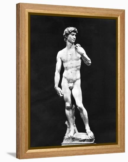 Statue of David, Florence, Italy, 1893-John L Stoddard-Framed Premier Image Canvas