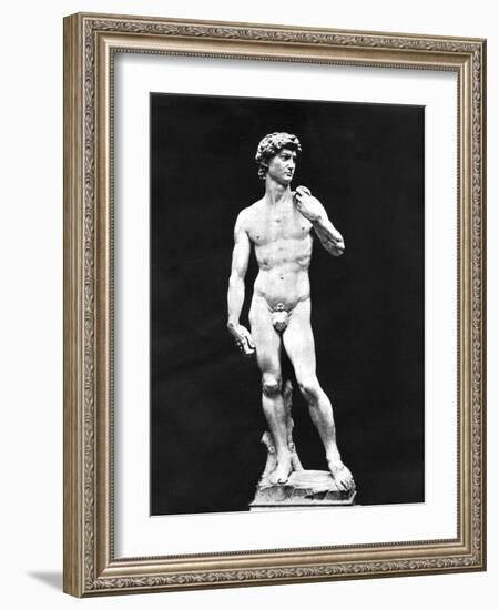 Statue of David, Florence, Italy, 1893-John L Stoddard-Framed Giclee Print