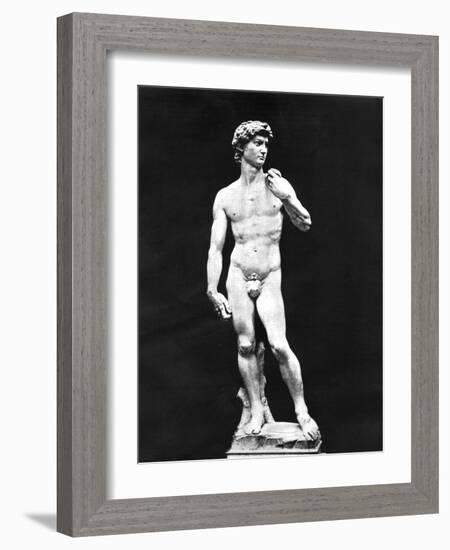 Statue of David, Florence, Italy, 1893-John L Stoddard-Framed Giclee Print