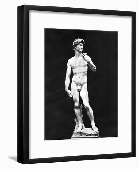 Statue of David, Florence, Italy, 1893-John L Stoddard-Framed Giclee Print