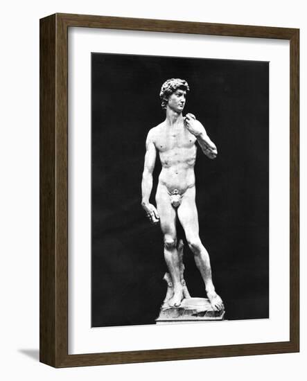 Statue of David, Florence, Italy, 1893-John L Stoddard-Framed Giclee Print