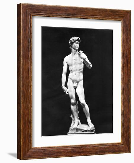 Statue of David, Florence, Italy, 1893-John L Stoddard-Framed Giclee Print