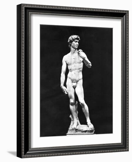 Statue of David, Florence, Italy, 1893-John L Stoddard-Framed Giclee Print