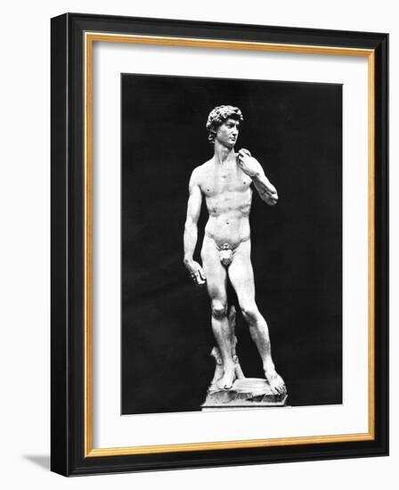 Statue of David, Florence, Italy, 1893-John L Stoddard-Framed Giclee Print