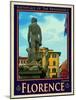 Statue of David, Piazza Della Signoria, Florence Italy 3-Anna Siena-Mounted Giclee Print