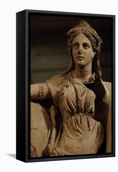 Statue of Demeter, 4Th-3Rd Century (Clay)-Roman-Framed Premier Image Canvas