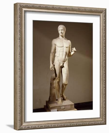 Statue of Doryphorus or Spear Carrier from a Greek Original-null-Framed Photographic Print