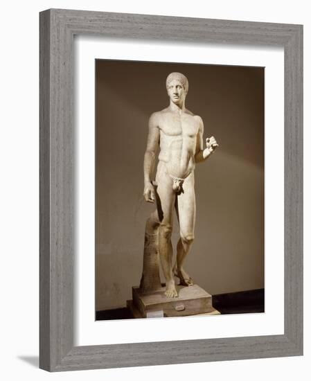 Statue of Doryphorus or Spear Carrier from a Greek Original-null-Framed Photographic Print