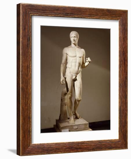 Statue of Doryphorus or Spear Carrier from a Greek Original-null-Framed Photographic Print