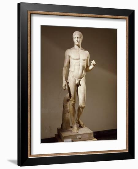 Statue of Doryphorus or Spear Carrier from a Greek Original-null-Framed Photographic Print