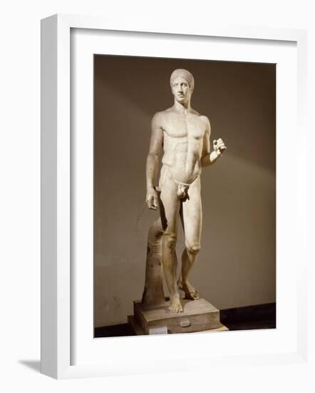 Statue of Doryphorus or Spear Carrier from a Greek Original-null-Framed Photographic Print