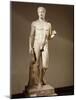 Statue of Doryphorus or Spear Carrier from a Greek Original-null-Mounted Photographic Print