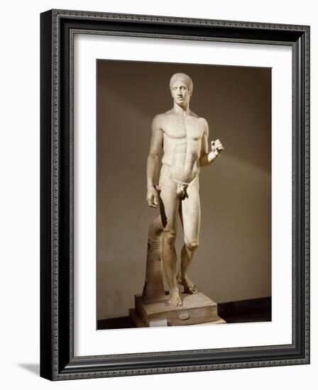 Statue of Doryphorus or Spear Carrier from a Greek Original-null-Framed Photographic Print