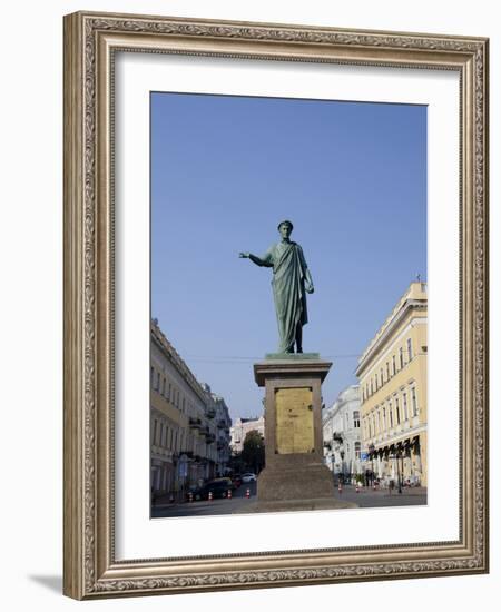 Statue of Duke De Richelieu, Odessa, Ukraine-Cindy Miller Hopkins-Framed Photographic Print
