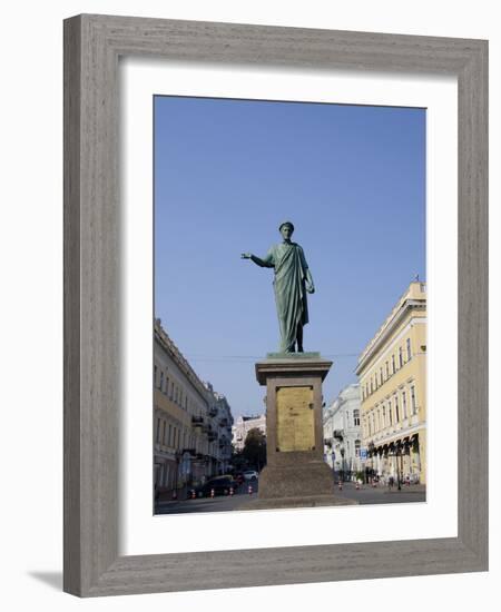 Statue of Duke De Richelieu, Odessa, Ukraine-Cindy Miller Hopkins-Framed Photographic Print