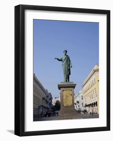 Statue of Duke De Richelieu, Odessa, Ukraine-Cindy Miller Hopkins-Framed Photographic Print