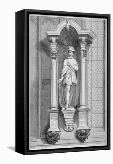 Statue of Edward Vi, Guildhall Chapel, City of London, 1822-T Mills-Framed Premier Image Canvas