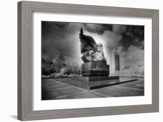 Statue of Ernst Thalmann, East Berlin, Germany-Simon Marsden-Framed Giclee Print