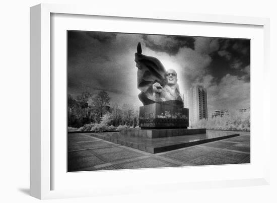 Statue of Ernst Thalmann, East Berlin, Germany-Simon Marsden-Framed Giclee Print