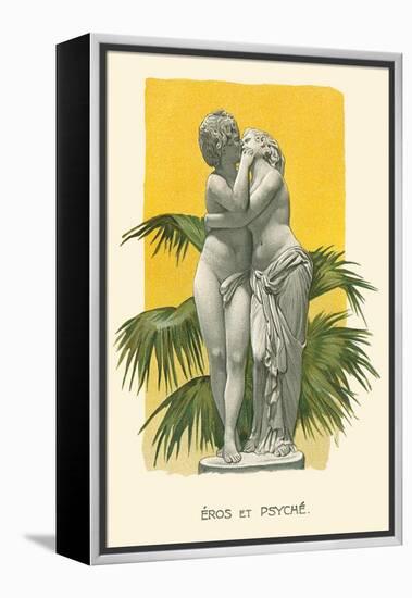Statue of Eros and Psyche-null-Framed Stretched Canvas