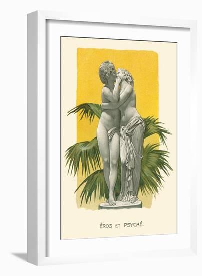 Statue of Eros and Psyche-null-Framed Premium Giclee Print