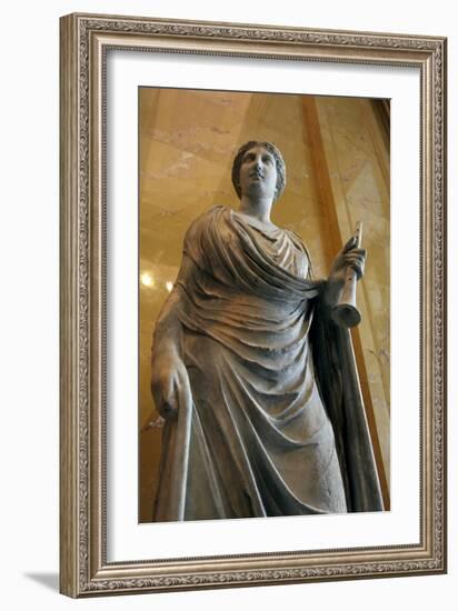 Statue of Euterpe, Muse of Poetry-null-Framed Photographic Print