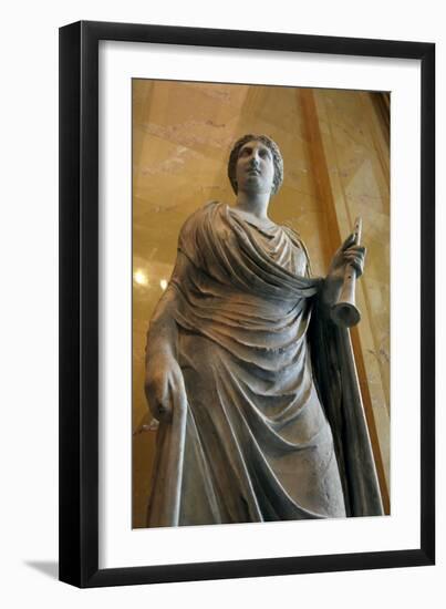 Statue of Euterpe, Muse of Poetry-null-Framed Photographic Print