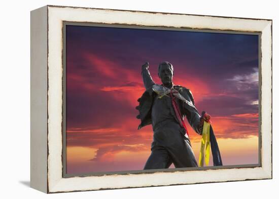 Statue of Freddy Mercury, Montreux, Canton Vaud, Switzerland, Europe-Angelo Cavalli-Framed Premier Image Canvas