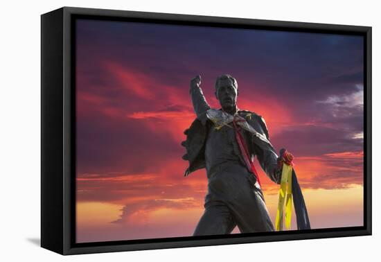 Statue of Freddy Mercury, Montreux, Canton Vaud, Switzerland, Europe-Angelo Cavalli-Framed Premier Image Canvas