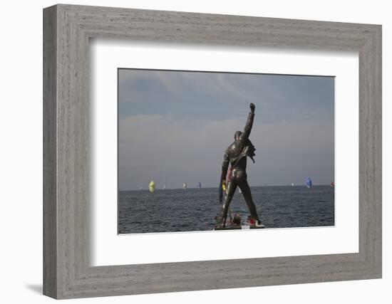 Statue of Freddy Mercury, Montreux, Canton Vaud, Switzerland, Europe-Angelo Cavalli-Framed Photographic Print