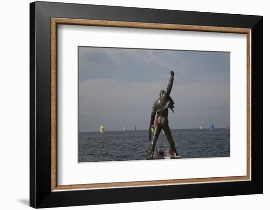 Statue of Freddy Mercury, Montreux, Canton Vaud, Switzerland, Europe-Angelo Cavalli-Framed Photographic Print