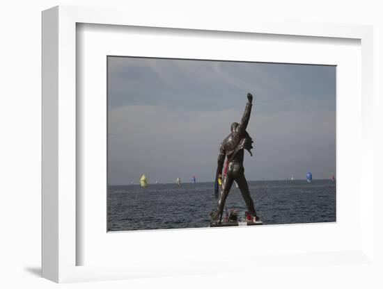 Statue of Freddy Mercury, Montreux, Canton Vaud, Switzerland, Europe-Angelo Cavalli-Framed Photographic Print