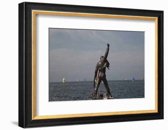 Statue of Freddy Mercury, Montreux, Canton Vaud, Switzerland, Europe-Angelo Cavalli-Framed Photographic Print